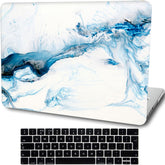 AMCJJ Compatible with MacBook Pro 13 Inch Case A1278 (2012 2011 2010 2009 Release with CD-ROM), Plastic Hard Shell Case + Keyboard Cover -Blue Marble 2